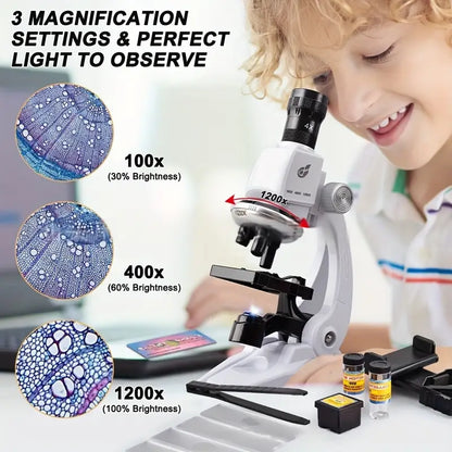 KIT MICROSCOPIO PARA NIÑOS